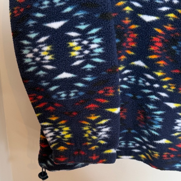 Massive Outdoor Fleece Hoodie Size M Vibrant Multicolor Pullover - Picture 7 of 14